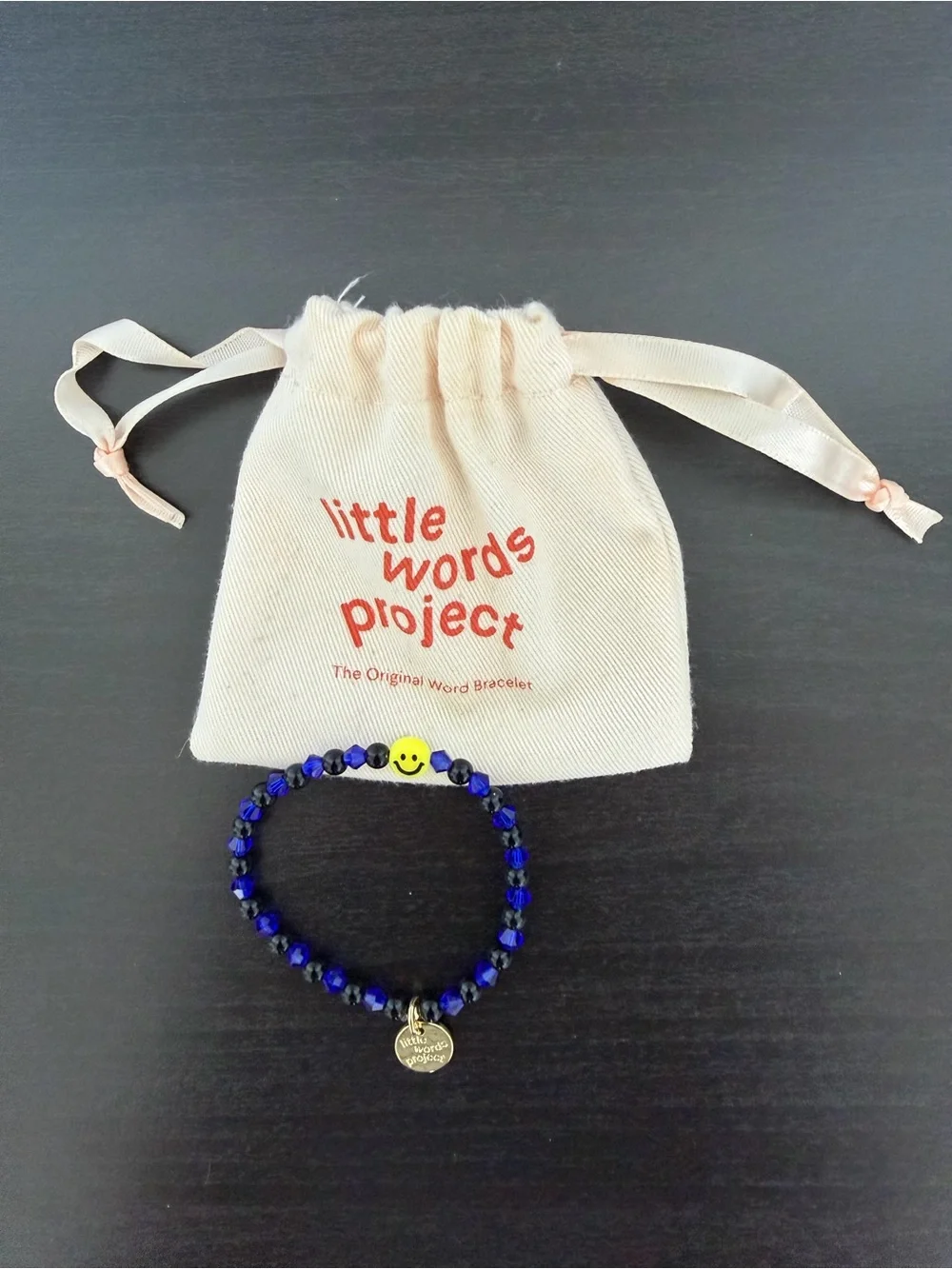Little Word Project Smile Emoji Bead Bracelet